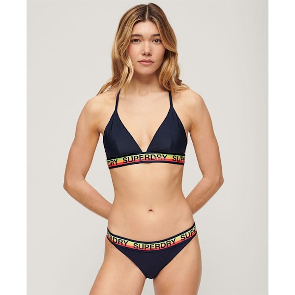 Superdry Logo Triangle Bikinitopp Blå S Kvinna