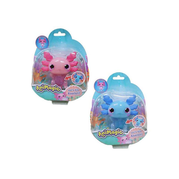 Goliath Animagic With Soft And Luminous Elastic Electronic Axolotl Interactive Pet 20x16x23 Cm Akvarium Flerfarvet