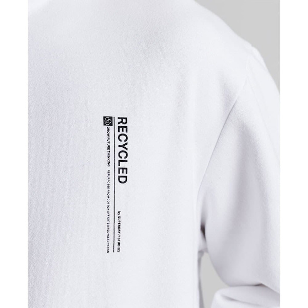 Superdry Luvtröja Studios Rcycl Micro Side Vit XS-S Man