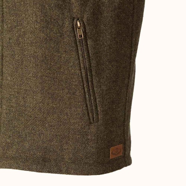 Pasion Morena Tweed Padded Väst Grönt M