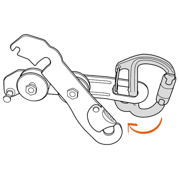Petzl Låsande Karbinhake Freino Z Svart