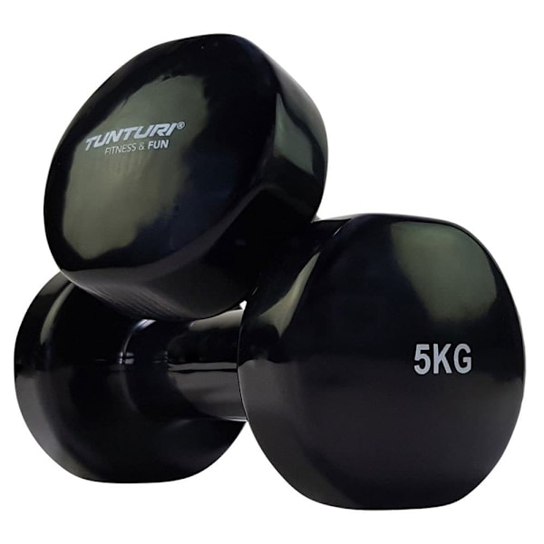 Tunturi Vynil Dumb 5kg 2 Enheder Sort 5 kg
