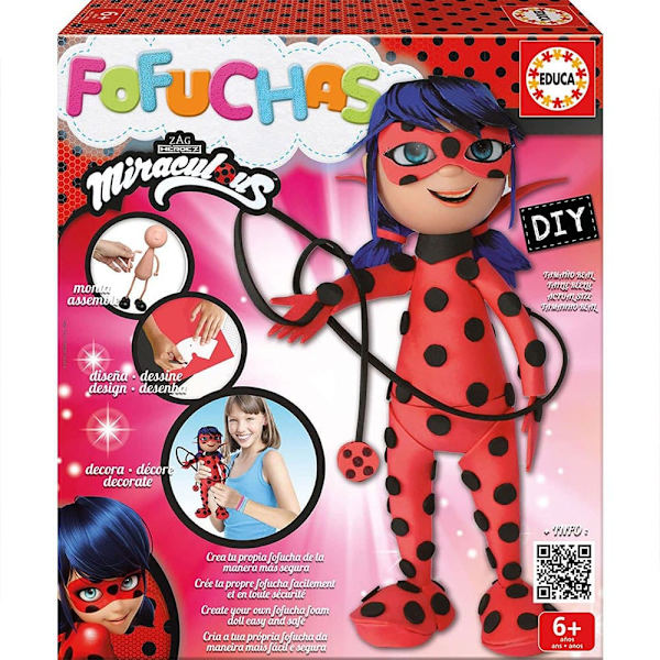 Educa Borras Fufucha Ladybug Flerfärgad