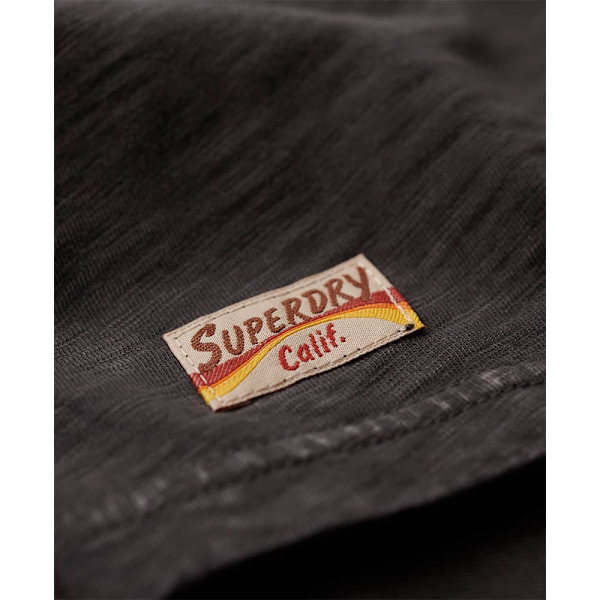 Superdry Cali Sticker Fitted T-shirt Med Korte ærmer Brun 2XS Kvinde