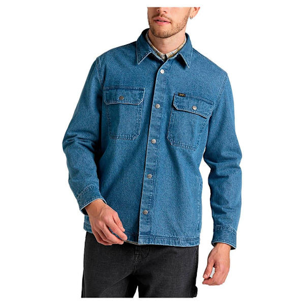 Lee Overshirt Workwear Blå 2XL / Regular Mand