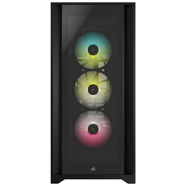 Corsair Tårnkasse Icue 5000x Tempered Glass Sort Sort