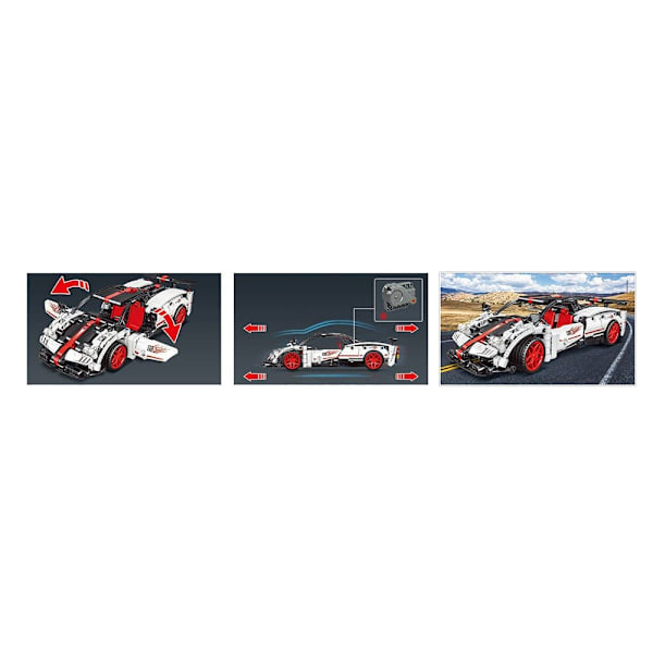 Giros Konstruktionsspel Technic Racing Car Pullback Silver