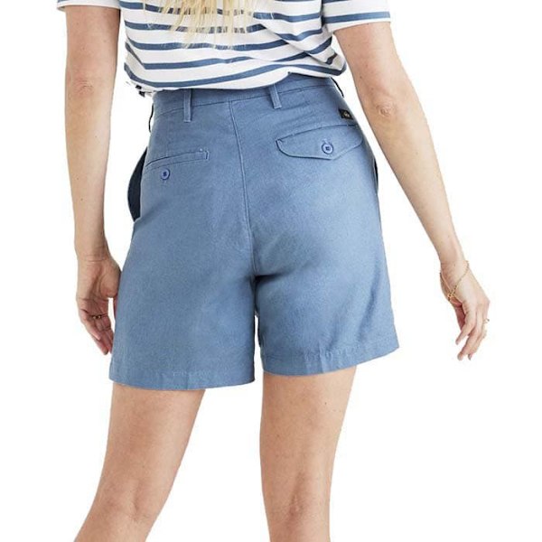 Dockers Shorts Pleated Original Blå 29 Kvinna