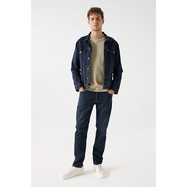 Salsa Jeans Jakke S-activ Regular Fit Blå M Mand