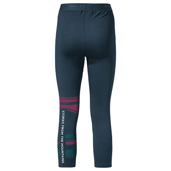Vaude Monviso Wool 3/4 Leggings Blå 40 Kvinna