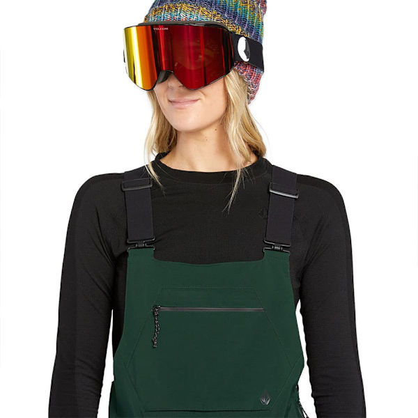Volcom Elm Stretch Gore-tex Bib Race Dräkt Grönt S Kvinna