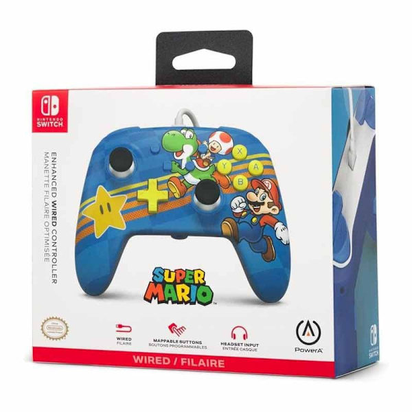 Powera Switch Wired Controller Mario Azul 2023 Power A