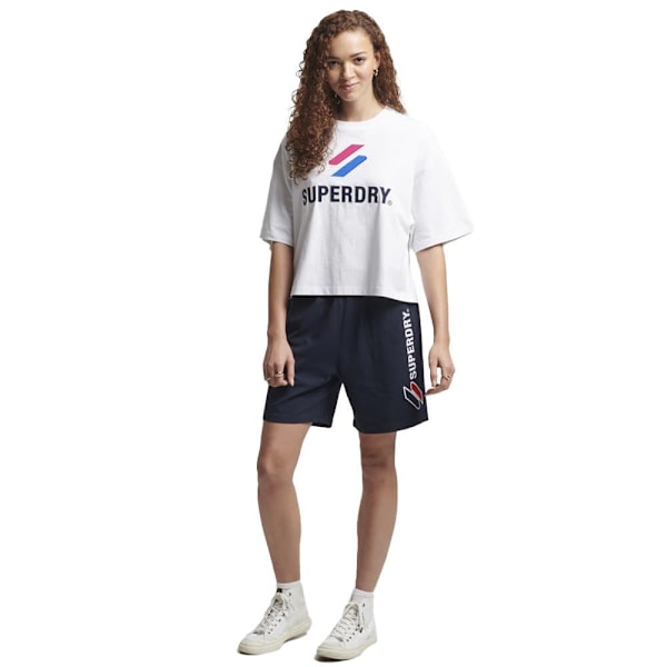 Superdry Shorts Code Sl Applique Boy Blå S Kvinna