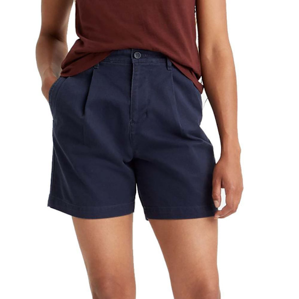 Dockers Shorts Pleated Original Blå 27 Kvinna