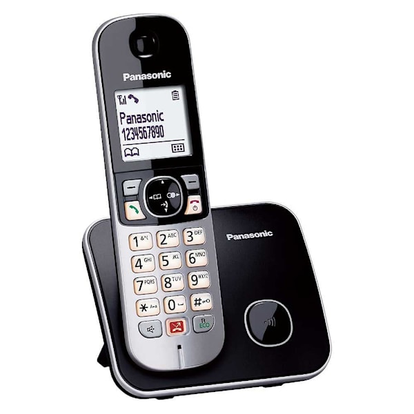 Panasonic Telefon Tg6851spb Grå Sort, Grå