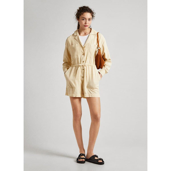 Pepe Jeans Romper Elison Beige S Kvinna