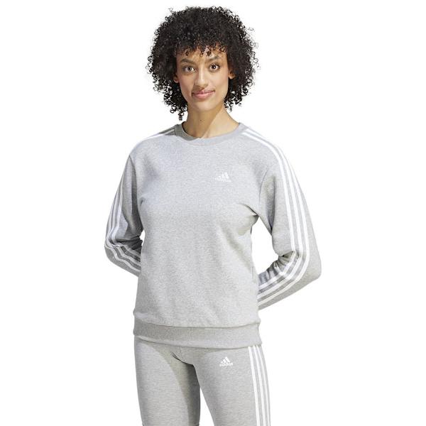 Adidas 3 Stripes Fl Huppari Harmaa L Nainen