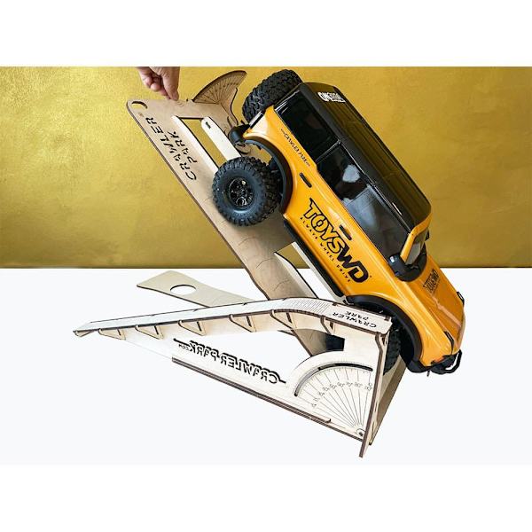 Crawler Park Iskunvaimentimen Testiramppi Rc Crawler Park Ruskea