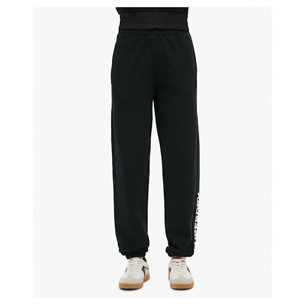 Superdry Sport Luxe Boyfriend Mjukisbyxor Svart XS Kvinna