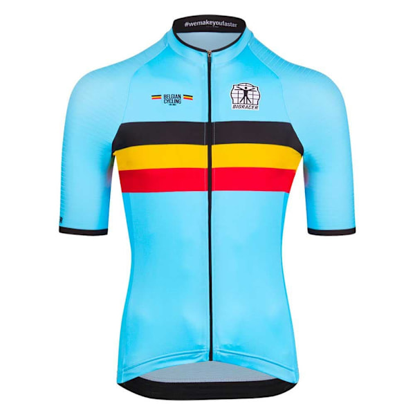 Bioracer Lyhythihainen Jersey Belgium Icon Classic Monivärinen M Mies