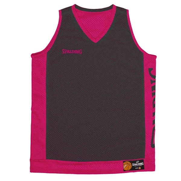 Spalding Reversible ærmeløs T-shirt Sort,Rosa L Mand
