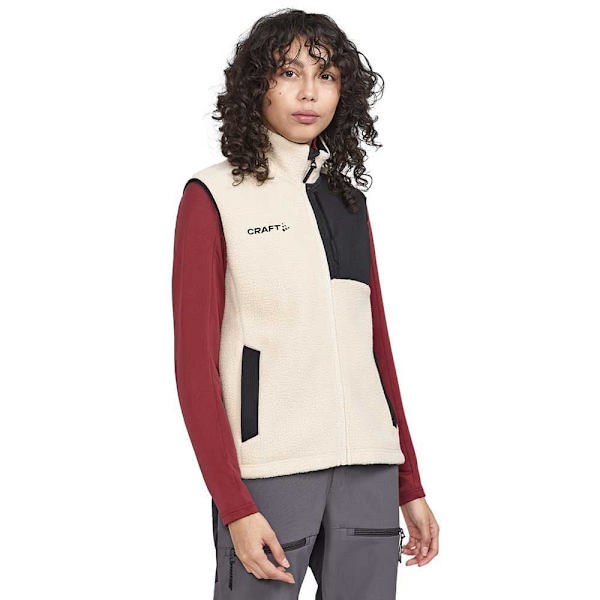 Craft Vest Adv Explore Pile Beige M Kvinde