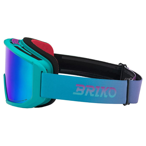 Briko Vulcano Sharp Lite Skidglasögon Vit Sky Blue Blue Mirror/CAT3