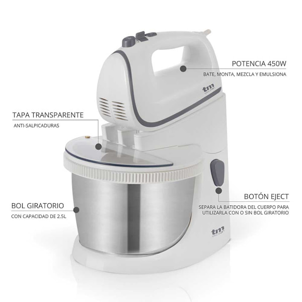 Tm Electron Taikinasekoitin Tmpba112 400w Kirkas One Size / EU Plug