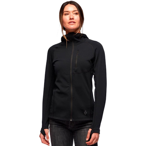 Black Diamond Coefficient Fleecejakke Med Hætte Sort XS Kvinde