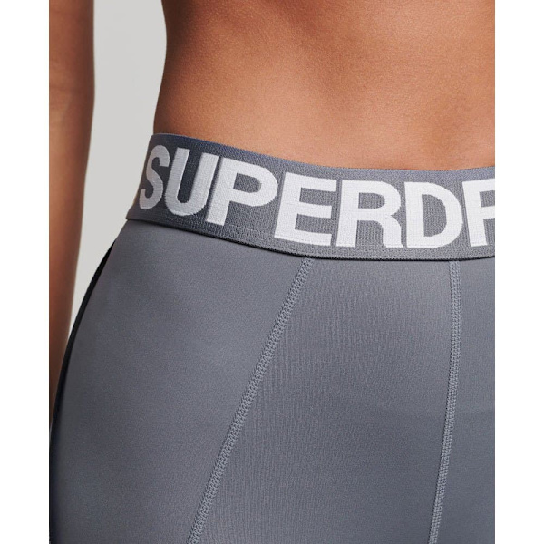 Superdry Leggings Train Branded Elastic Grå 2XS Kvinde