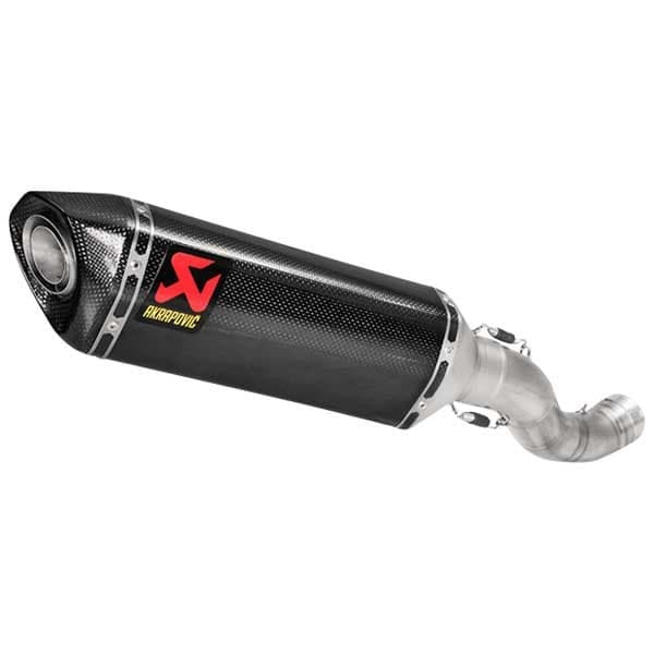 Akrapovic Titanium Ja Carbon Slip On-äänenvaimennin Aprilia Rsv4 1100 21-22 Ref:s-a10so13-rc Hopeinen