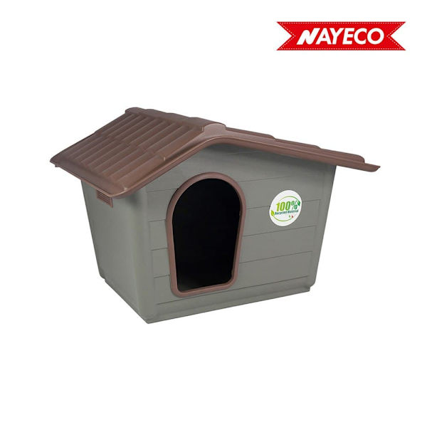 Nayeco Øko Stort Hundehus 99x70x75 Cm Grå