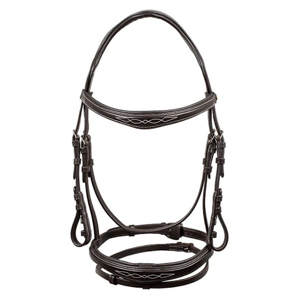 Equestro Anatomic Soft Stitched Tygel Brun Cob