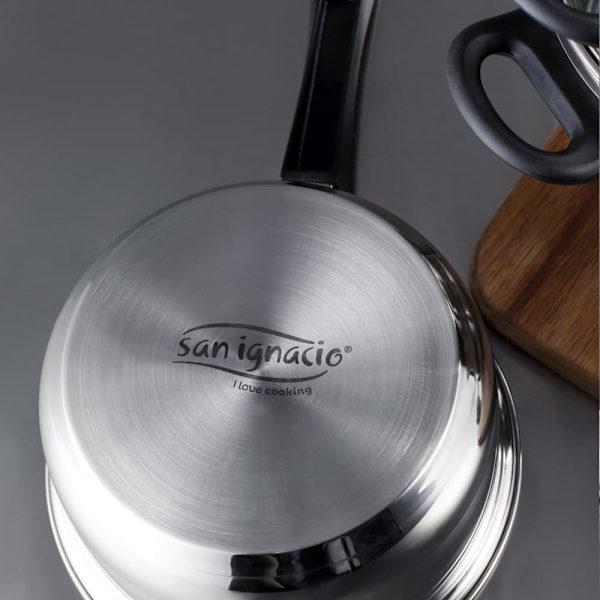 San Ignacio Köksredskap Set 18/20/24 Cm Pk3151 8 Bitar Med UppsÄttning Pannor Silver