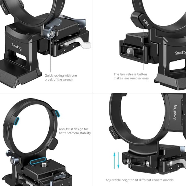 Smallrig Drejelig Stativ 4244 H/v Sony A1/a7/a9/fx