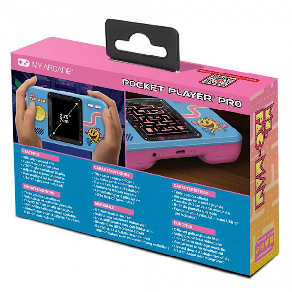 My Arcade Retro Konsol Pocket Player Ms Pacman