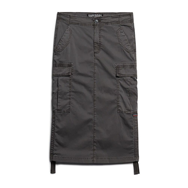 Superdry Midi Kjol Cargo Grå XS Kvinna