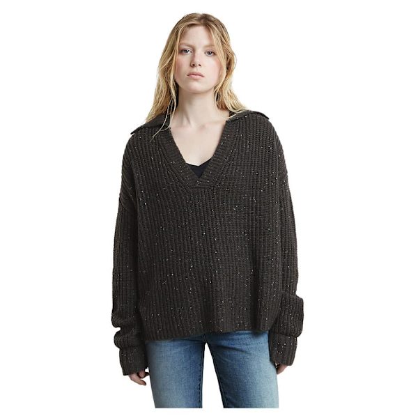 G-star D25220-d890 Heavy Pikétröja Med Lång ärm Svart M Kvinna