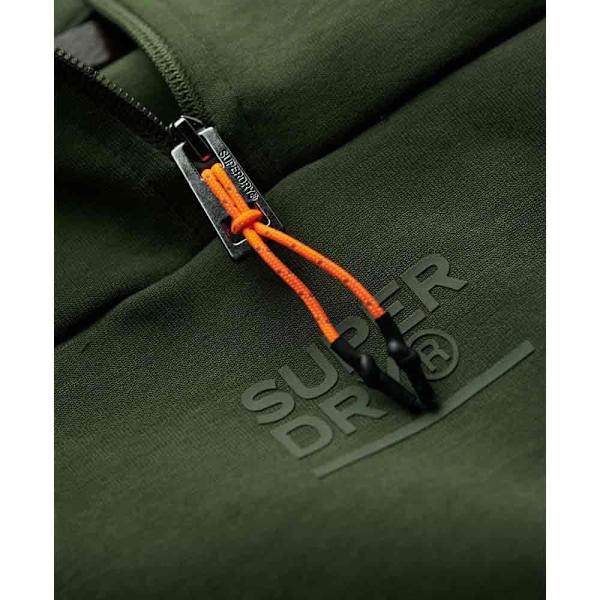Superdry Tech Halv Lynlås Sweatshirt Grøn 2XL Mand