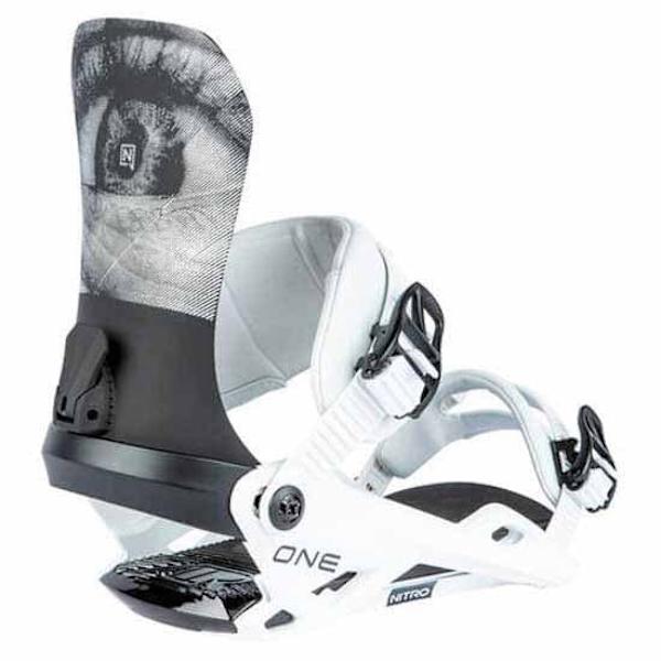 Nitro Snowboard Bindinger One Hvid L