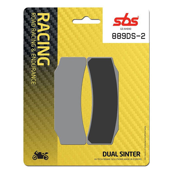 Sbs Dual Dynamic Racing Concept 889ds-2 Sintrede Bremseklodser Gul