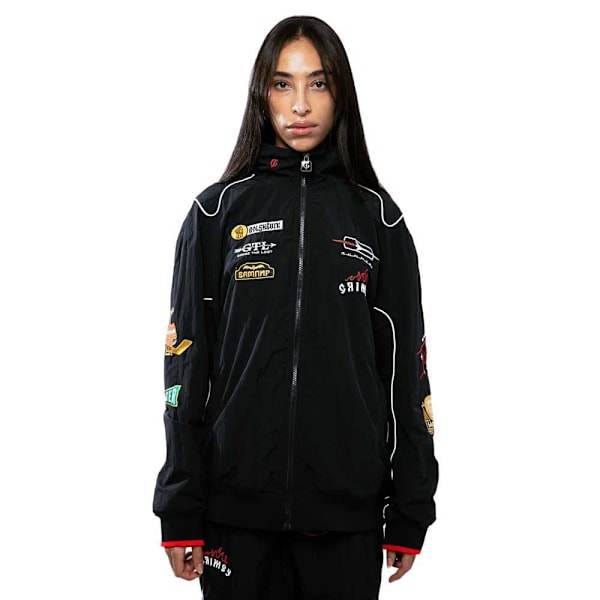 Grimey The Lower Depths Sweatshirt Med Lynlås Sort L Mand
