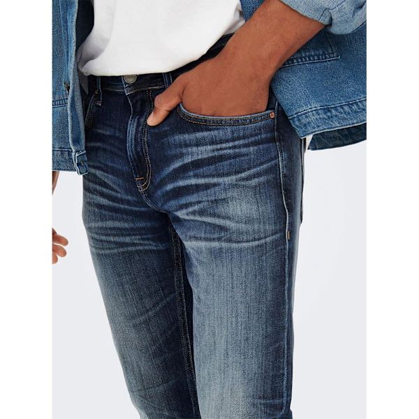 Only & Sons Farkut Weft Regular 3251 Sininen 33 / 30 Mies