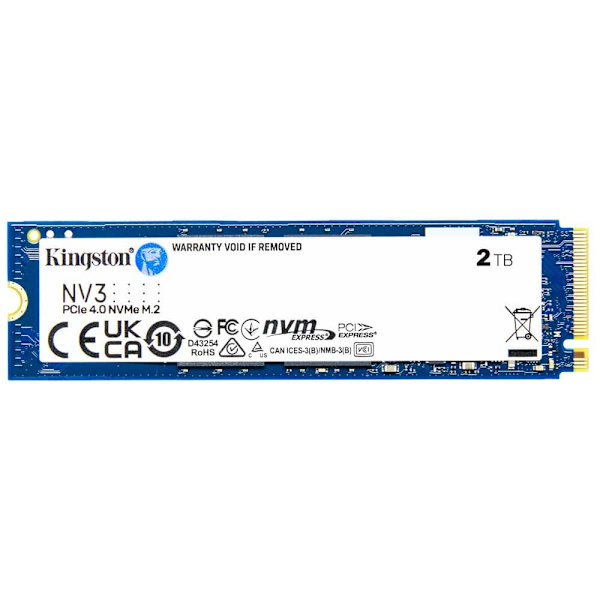 Kingston Nv3 Pci Express 4.0 Nvme 3d Nand 2tb Ssd M.2