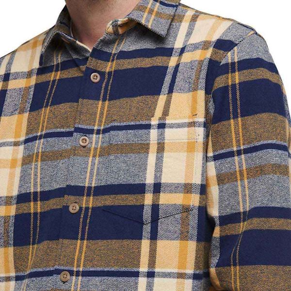 Black Diamond Lang ærmet Skjorte Project Flannel Brun,Blå L Mand