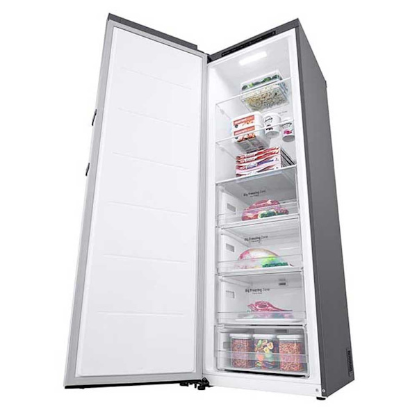 Lg Vertikal Frys Gft41pzgsz No Frost Silver 324L / EU Plug