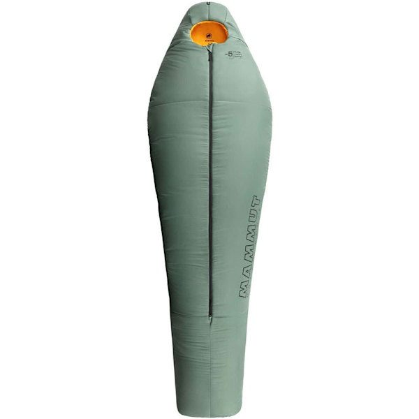 Mammut Sovepose Komfortfiber-5ºc Grøn Long / Central Zipper