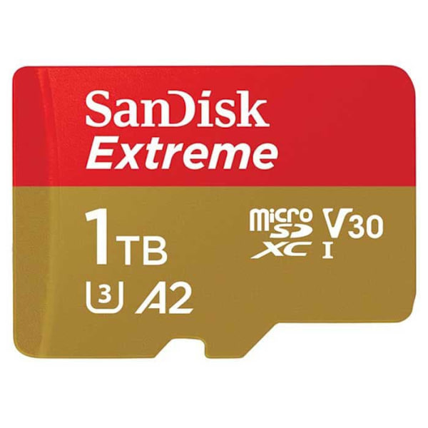 Sandisk Micro Sd Minneskort Extreme 1 Tb Guld