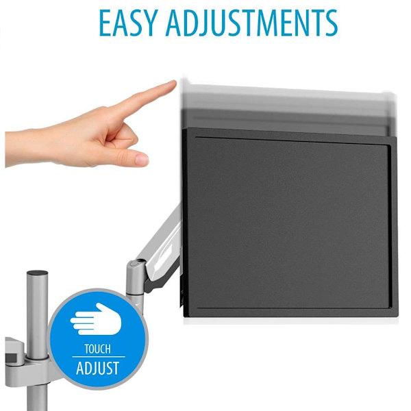 V7 Dual Touch Adjust Monitor Mount Sort