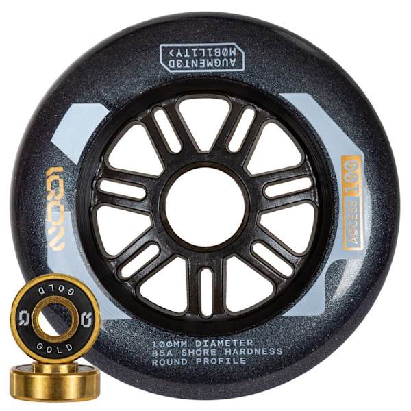 Iqon Skridskor Hjul Access Combo 100 85a 3 Enheter Guld 100 mm